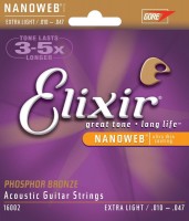 Купить струны Elixir Acoustic Phosphor Bronze NW Extra Light 10-47: цена от 856 грн.