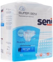 Купить подгузники Seni Super Fit and Dry L (/ 10 pcs) по цене от 256 грн.