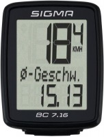 Купить велокомпьютер / спидометр Sigma Sport BC 7.16: цена от 227 грн.