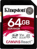 Купити карта пам'яті Kingston SD Canvas React за ціною від 1329 грн.