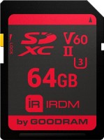 Купить карта памяти GOODRAM SDXC IRDM V60 UHS II U3 (64Gb) по цене от 3296 грн.