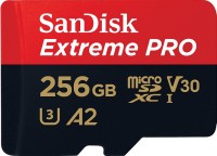 Купить карта памяти SanDisk Extreme Pro V30 A2 microSDXC UHS-I U3 (256Gb) по цене от 1334 грн.