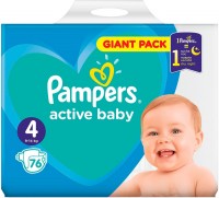 Купить подгузники Pampers Active Baby 4 (/ 76 pcs) по цене от 729 грн.