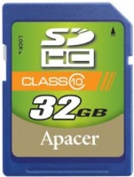 Купити карта пам'яті Apacer SDHC Class 10 (32Gb) за ціною від 158 грн.