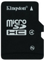Купити карта пам'яті Kingston microSDHC Class 4 за ціною від 129 грн.