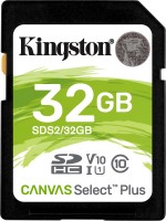 Купити карта пам'яті Kingston SD Canvas Select Plus (SDHC Canvas Select Plus 32Gb) за ціною від 239 грн.