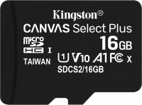 Купить карта памяти Kingston microSD Canvas Select Plus (microSDHC Canvas Select Plus 16Gb) по цене от 304 грн.