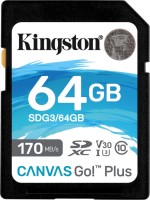 Купити карта пам'яті Kingston SDXC Canvas Go! Plus за ціною від 330 грн.
