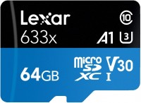 Купити карта пам'яті Lexar High-Performance 633x microSD (High-Performance 633x microSDXC 128Gb) за ціною від 537 грн.