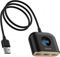 Купить картридер / USB-хаб BASEUS Square Round 4 in 1 USB HUB Adapter: цена от 272 грн.