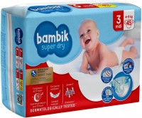 описание, цены на Bambik Super Dry Diapers 3