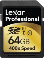 Купити карта пам'яті Lexar Professional 400x SD UHS-I (Professional 400x SDXC UHS-I 64Gb) за ціною від 229 грн.
