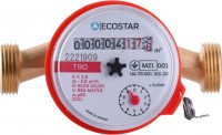 Купить счетчик воды EcoStar DN15 1/2 L110 E-C 2.5 hot  по цене от 429 грн.