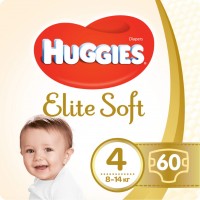 Купити підгузки Huggies Elite Soft 4 (/ 60 pcs) за ціною від 808 грн.