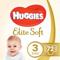 Купить подгузники Huggies Elite Soft 3 (/ 72 pcs) по цене от 848 грн.
