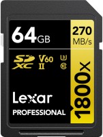 Купить карта памяти Lexar Professional 1800x UHS-II SDXC по цене от 12628 грн.