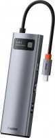 Купить кардридер / USB-хаб BASEUS Metal Gleam Series 8-in-1 Multifunctional Type-C Hub: цена от 1248 грн.