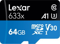 Купить карта памяти Lexar High-Performance 633x microSDXC + SD adapter по цене от 899 грн.