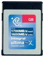Купить карта памяти Integral UltimaPro X2 CFexpress Cinematic Type B 2.0 Card по цене от 12259 грн.