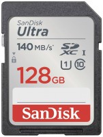 Купити карта пам'яті SanDisk Ultra SDXC UHS-I 140MB/s Class 10 (128Gb) за ціною від 589 грн.