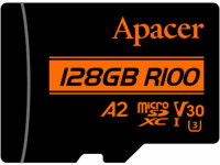 Купить карта памяти Apacer microSDXC UHS-I U3 V30 A2 (128Gb) по цене от 493 грн.