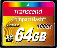 Купить карта памяти Transcend CompactFlash 1000x (64Gb) по цене от 2898 грн.