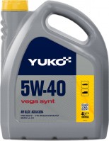 Купити моторне мастило YUKO Vega Synt 5W-40 4L  за ціною від 556 грн.
