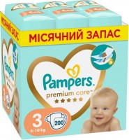 Купить подгузники Pampers Premium Care 3 (/ 200 pcs) по цене от 2079 грн.
