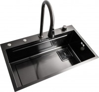 Купить кухонная мойка Platinum Handmade PVD Vodospad 740x450: цена от 11700 грн.