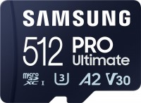Купить карта памяти Samsung PRO Ultimate + Adapter microSDXC (512Gb) по цене от 3515 грн.