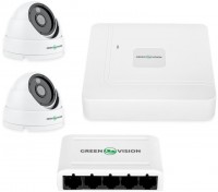 Купить комплект видеонаблюдения GreenVision GV-IP-K-W67/02  по цене от 7437 грн.