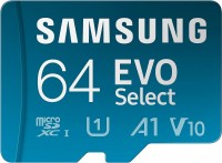 Купити карта пам'яті Samsung EVO Select microSDXC + Adapter за ціною від 699 грн.