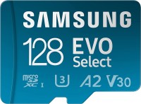 Купити карта пам'яті Samsung EVO Select microSDXC + Adapter (128Gb) за ціною від 699 грн.