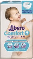 Купить подгузники Libero Comfort 4 (/ 80 pcs) по цене от 764 грн.