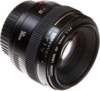 Купити об'єктив Canon 50mm f/1.4 EF USM  за ціною від 10550 грн.