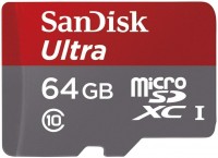 Купить карта памяти SanDisk Ultra microSD UHS-I (Ultra microSDXC UHS-I 64Gb) по цене от 285 грн.
